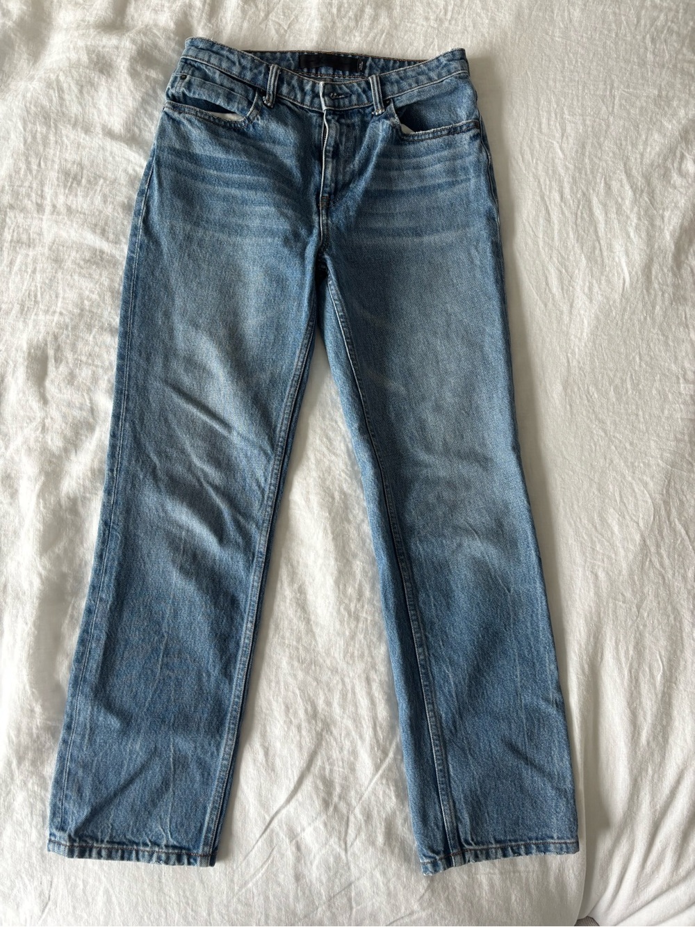 Alexander Wang Light Blue Straight-Leg Women's Jeans - Cult